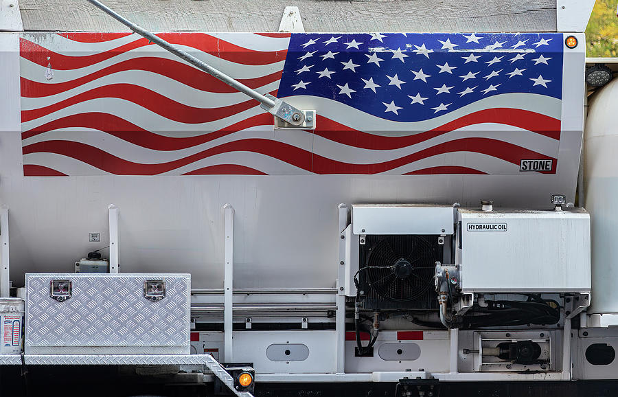 American Flag on Truck Photograph by Robert Ullmann - Fine Art America