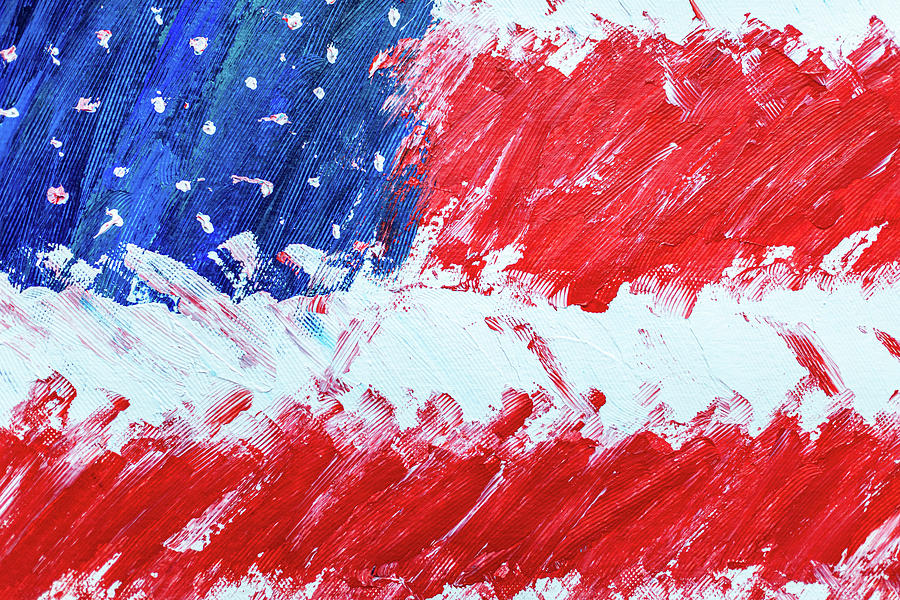 American Flag Painting  Photograph by Amelia Pearn