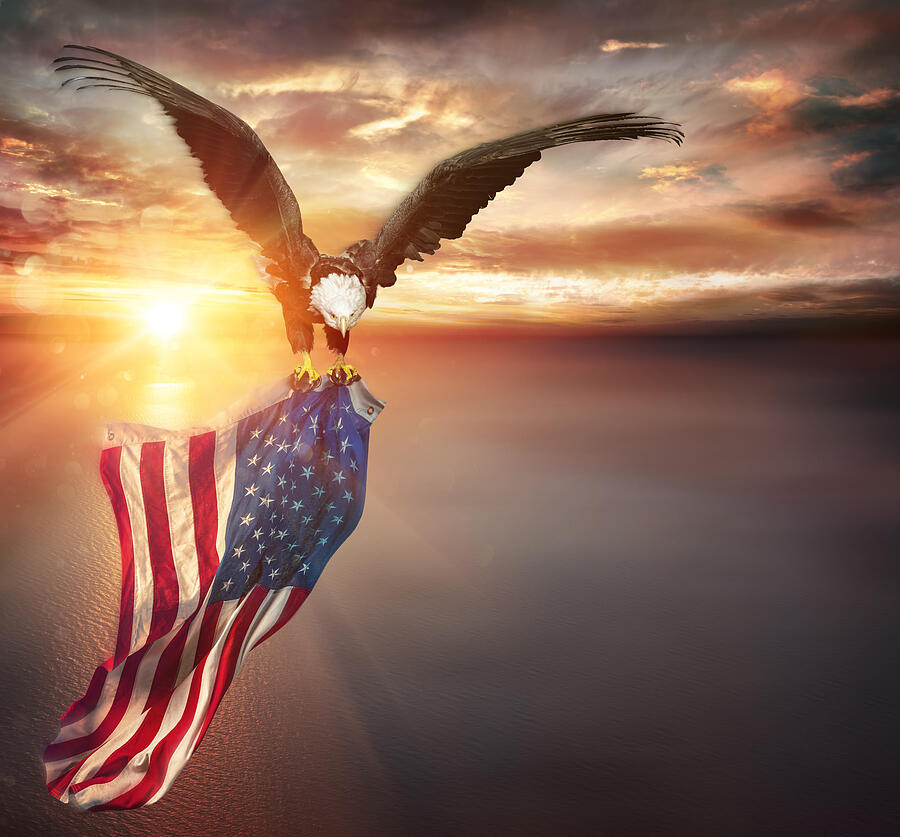 American Flag Print TR Digital Art by We The People Prints