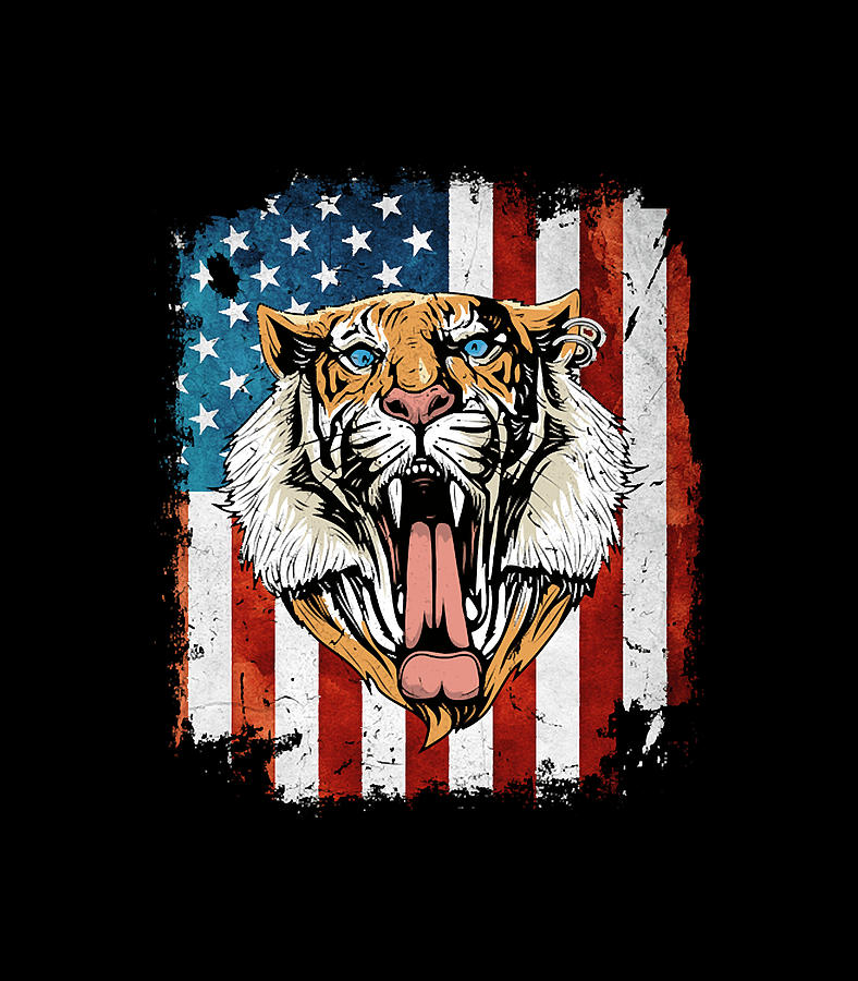 American Flag Tiger Digital Art by American Flag Tiger | Fine Art America