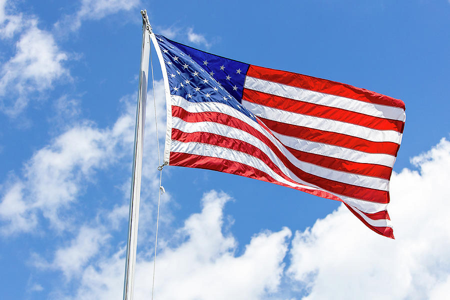 American Flag - USA Photograph by Blair Damson