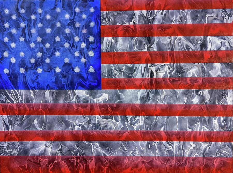 American Flag Painting by Vesna Moore - Fine Art America