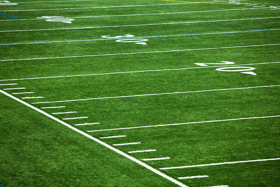 American football field Photograph by Pgiam
