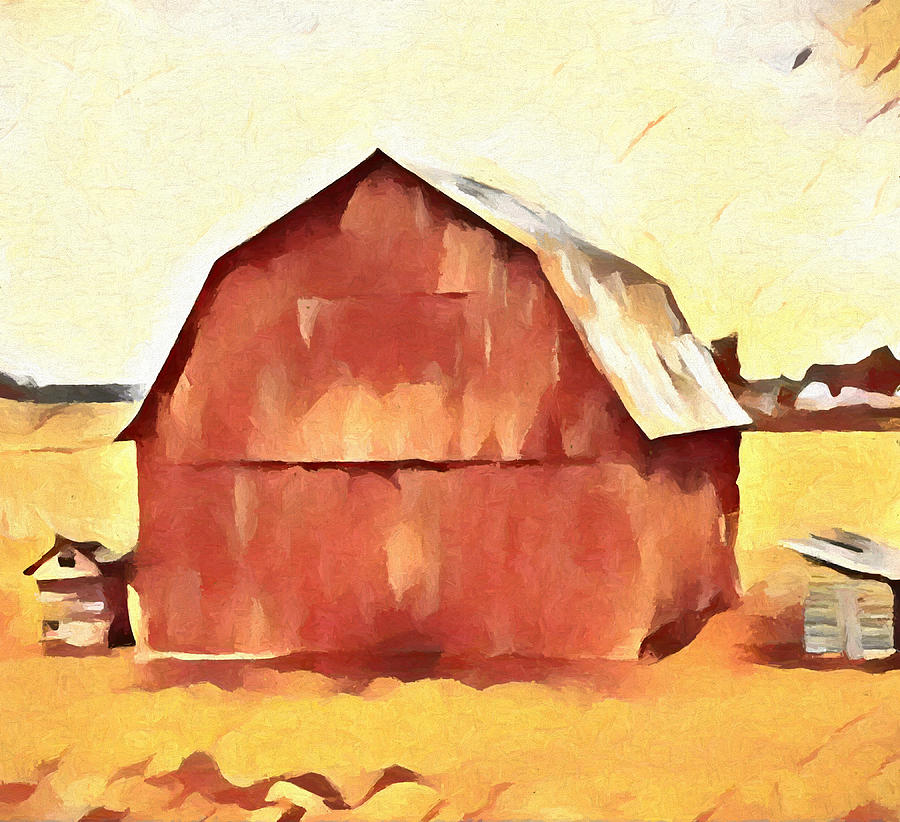 American Gothic Barn Painting by Dan Sproul