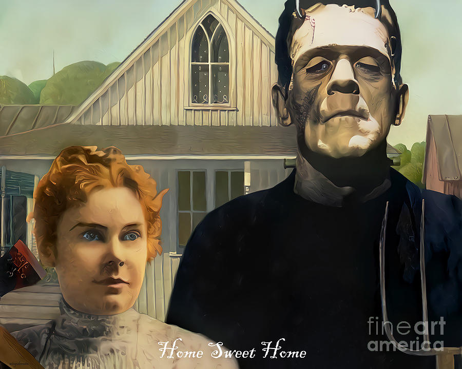 American Gothic Resurrection 20210723 v3 Home Sweet Home Photograph by Wingsdomain Art and Photography
