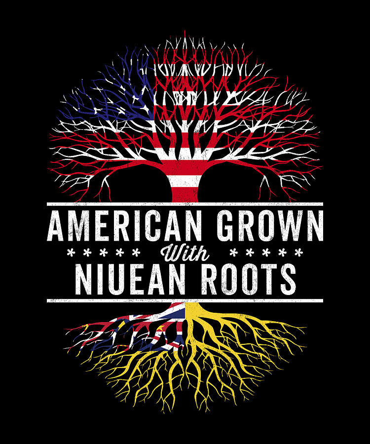 American Grown Niuean Roots Flag Digital Art by Kasper Holck - Fine Art ...