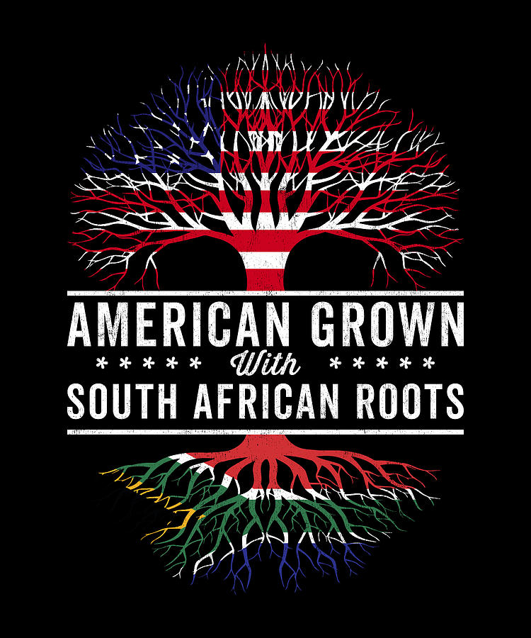 American Grown South African Roots Flag Digital Art By Kasper Holck Fine Art America 5507