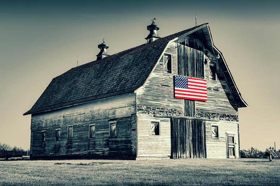 American Heritage - Selective Color Sepia Edition Photograph by Gregory Ballos