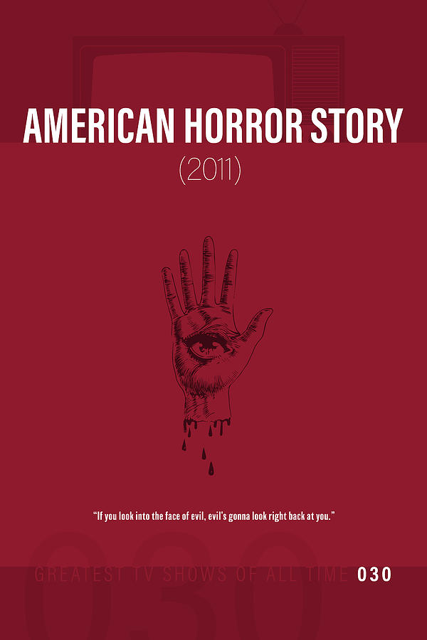 American Horror Story TV Series Minimalist Poster Mixed Media by Design