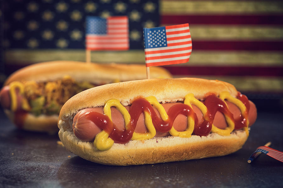 American Hotdog for 4th of July Photograph by Kajakiki