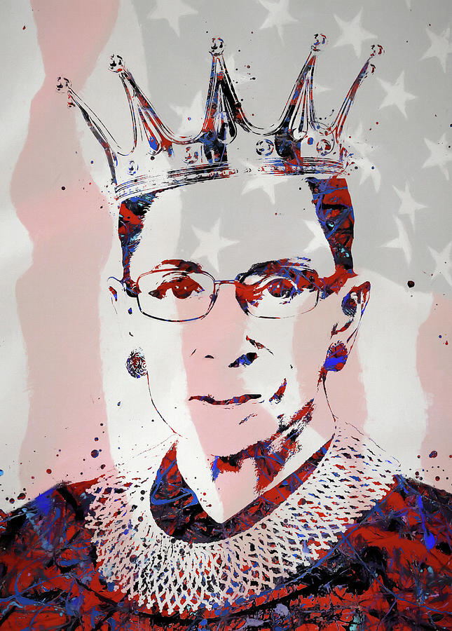 Ginsburg Painting - American Icon RBG by Dan Sproul Ginsburg Painting - American Icon RBG by Dan Sproul