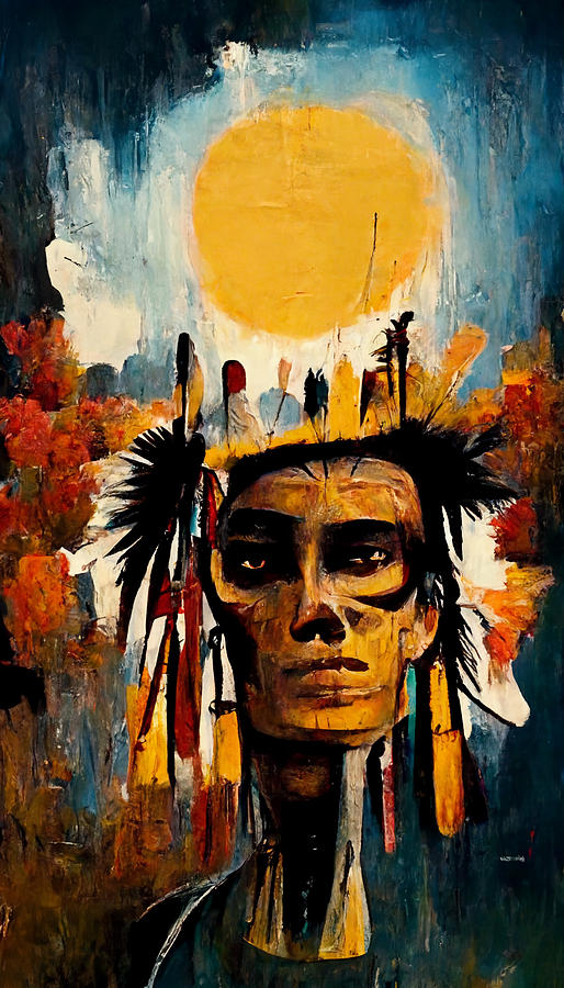 american  indian  summer    oil  painting  Jean  Miche  84c33f07  4e73  4efb  93e2  63975d141d5f Painting