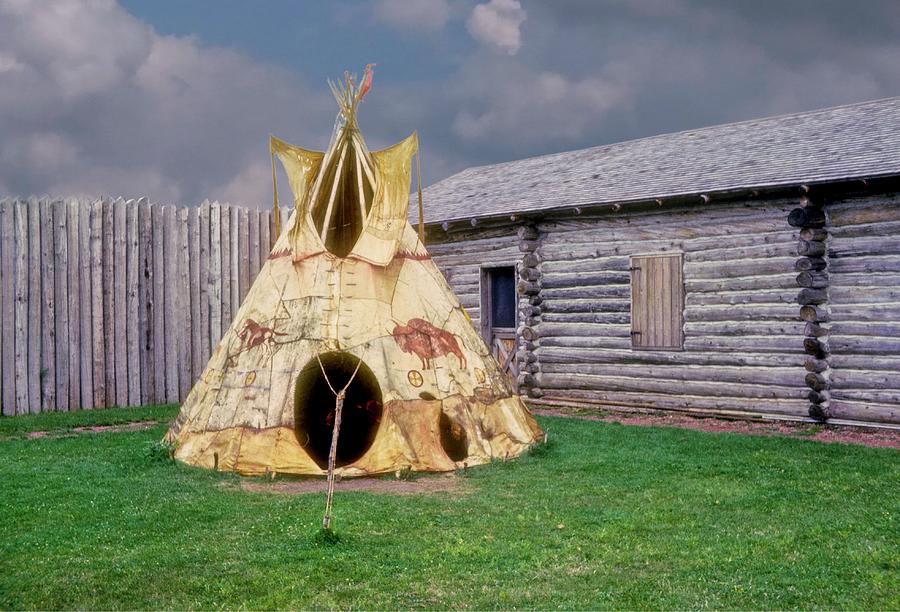 American Indian Tee Pee At The Fort 1 Photograph By Douglas Barnett Fine Art America