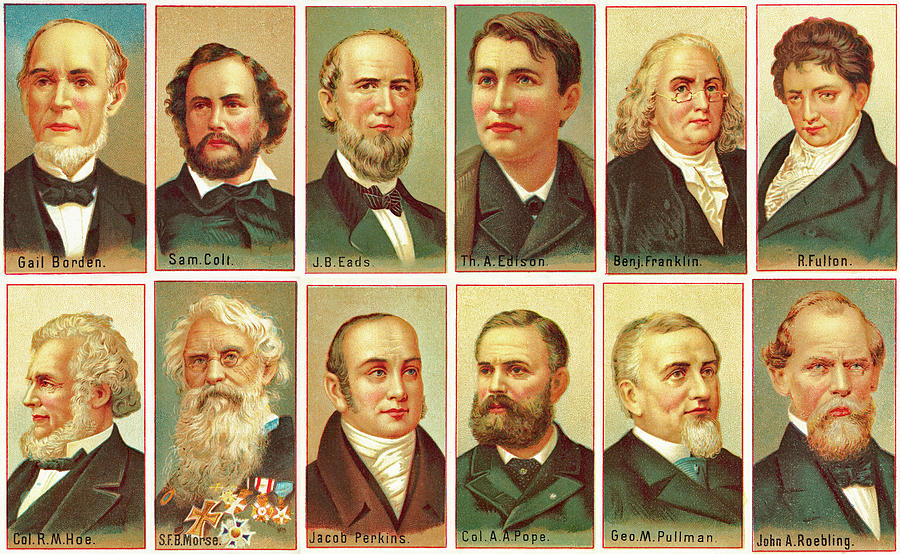 American Inventors Collage V3 1888 A25 Photograph By Bright Bros Fine