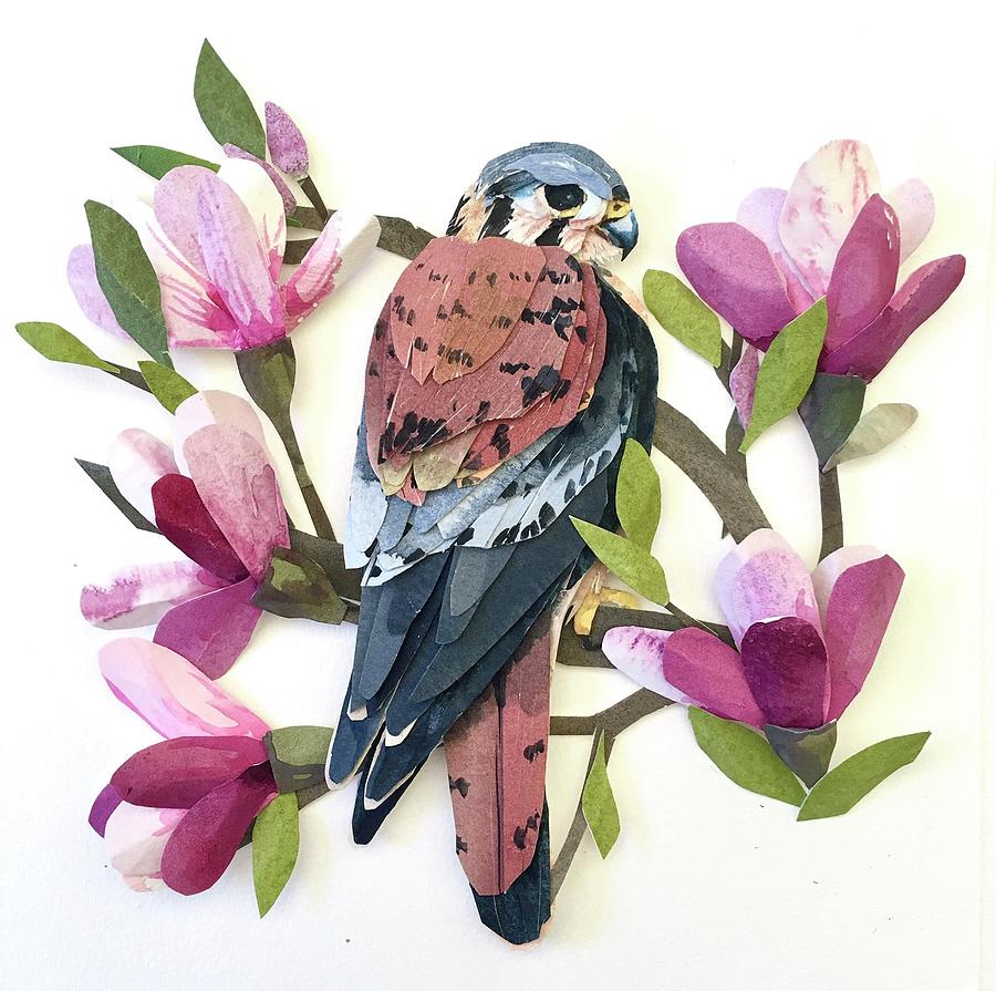 American Kestrel Painting by Sarah Suplina