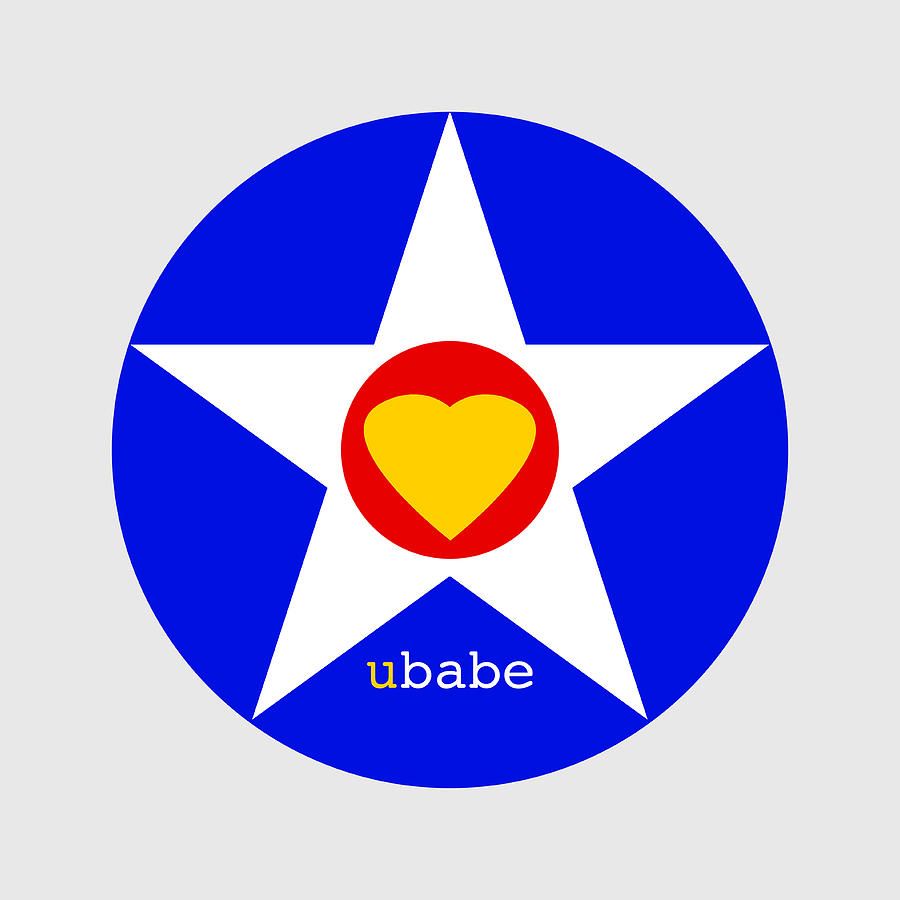 American Love Heart Digital Art by Ubabe Style