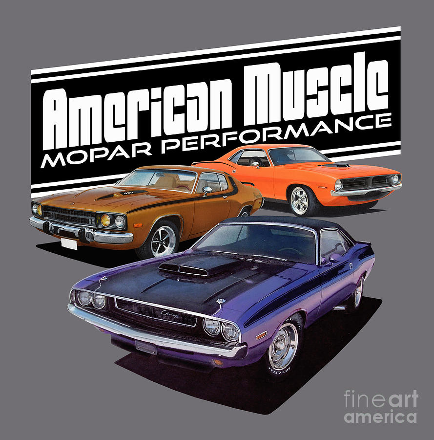 Car Digital Art - American Mopar Muscle by Paul Kuras