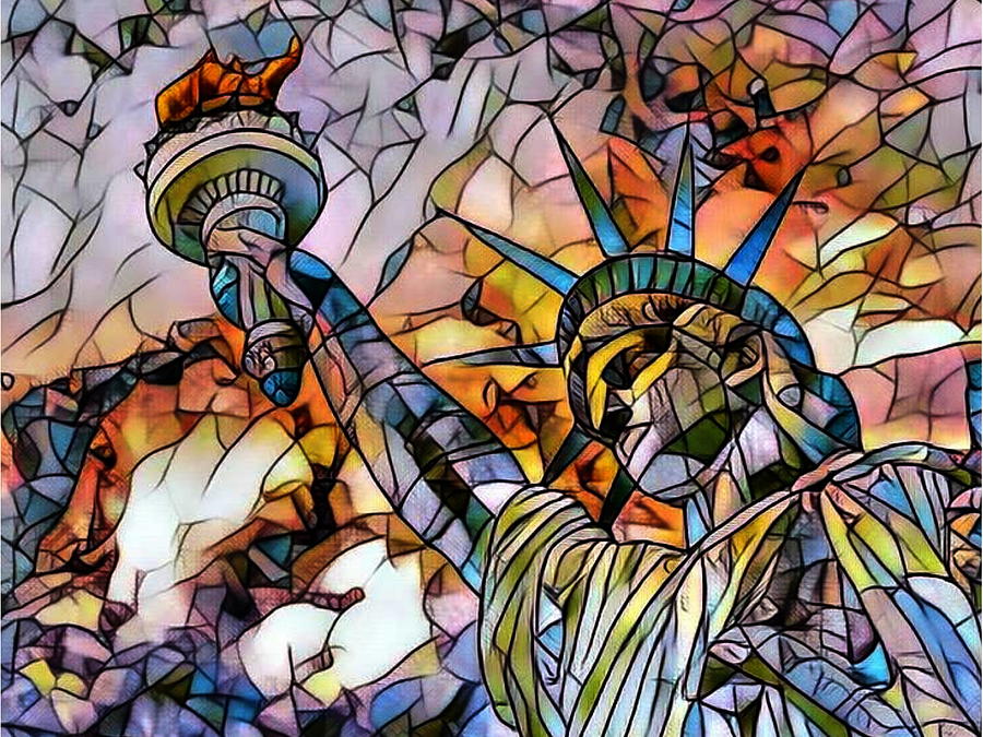 American Mosaic Digital Art