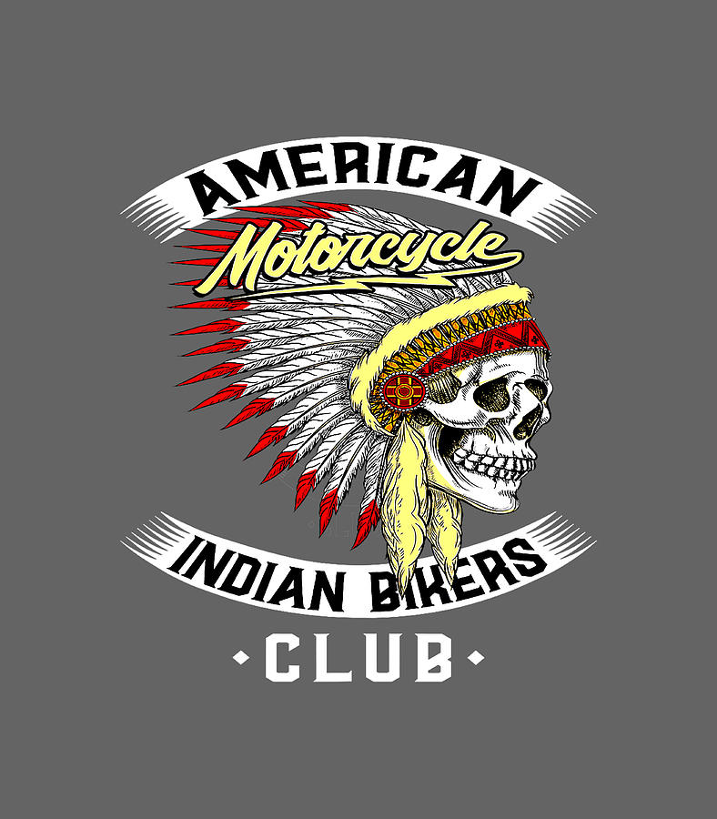 American Motorcycle Indian Bikers Club Chopper Biker Digital Art by ...