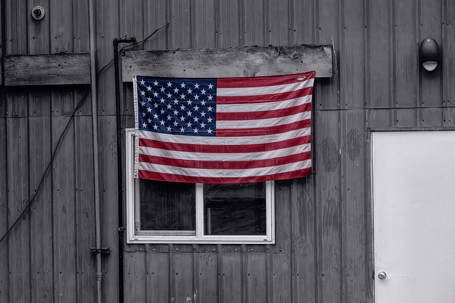 American Pride Window Photograph by Bill Posner