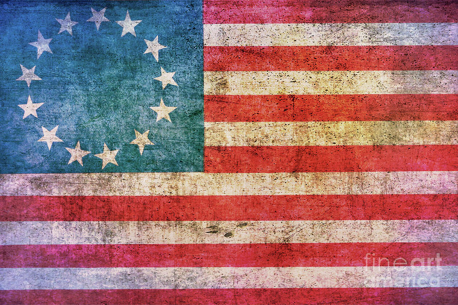 American Revolution War Flag Digital Art by Randy Steele Fine Art America