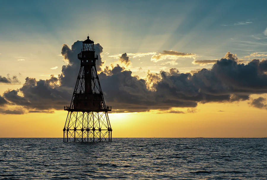 American Shoal Light Photograph by Todd Tucker