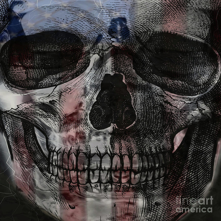 American Skull Photograph by DJ Florek