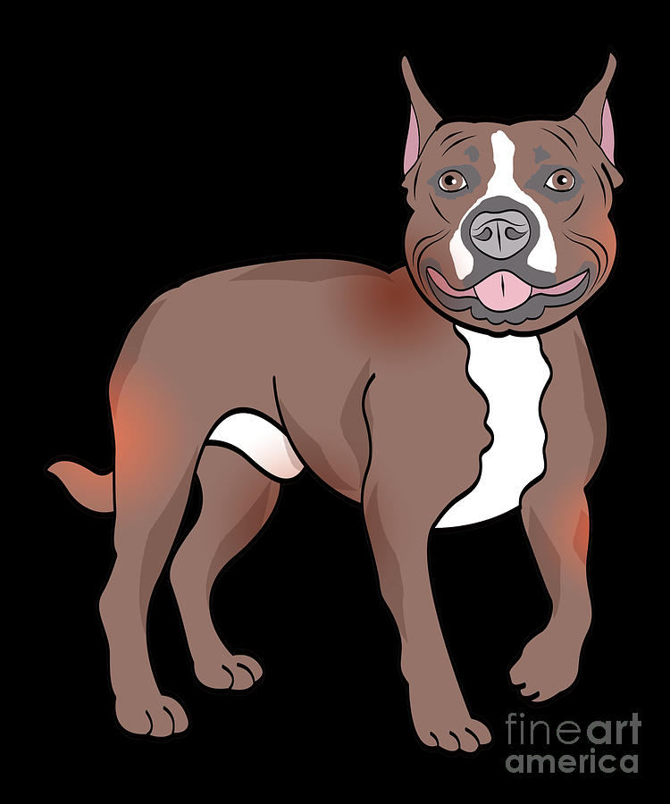 American Staffordshire Terrier Gift Digital Art by Lukas Davis - Fine ...