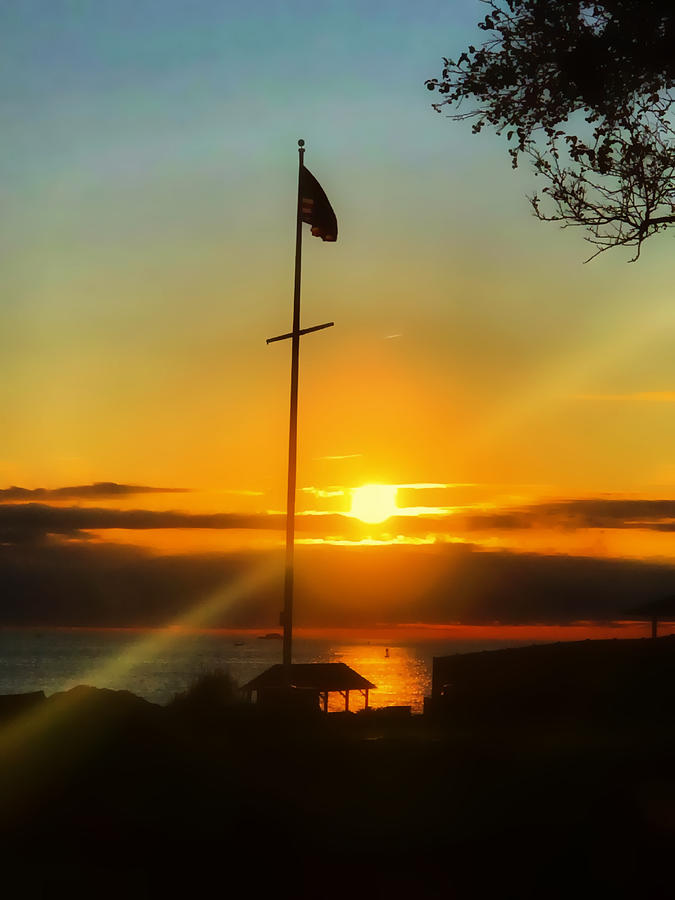 American Sunrise Overlooking the Harbor Photograph by Jacqueline ...