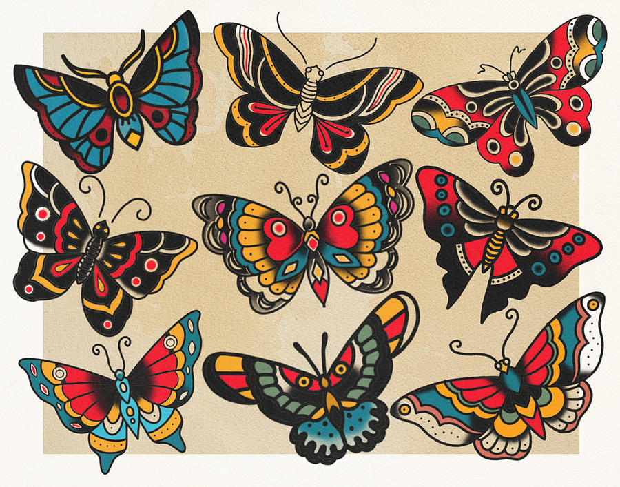 101 Best Traditional Butterfly Tattoo Ideas You Have To See To Believe   Outsons