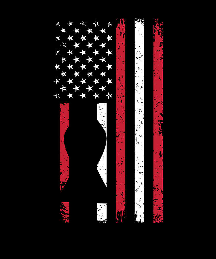 American USA Flag Skin Cancer Awareness Melanoma Digital Art by Florian ...