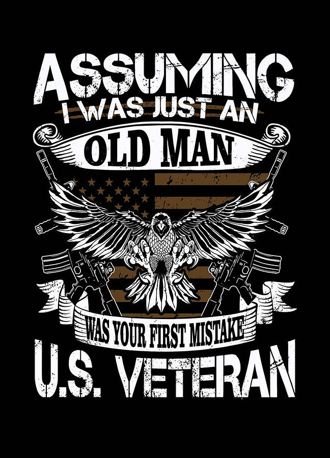 American Veteran Oldman Army Veteran American Customize Design Digital ...