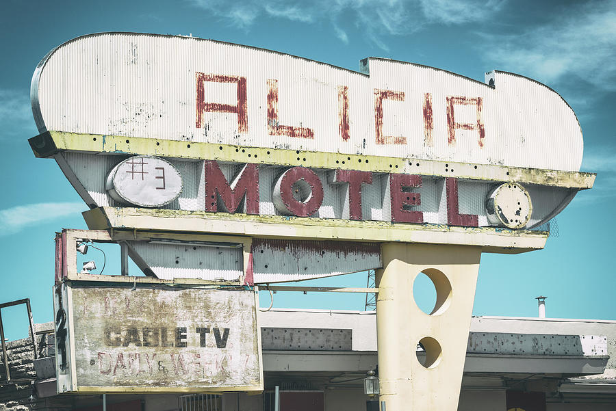 American West - Alicia Motel Vegas Photograph by Philippe HUGONNARD