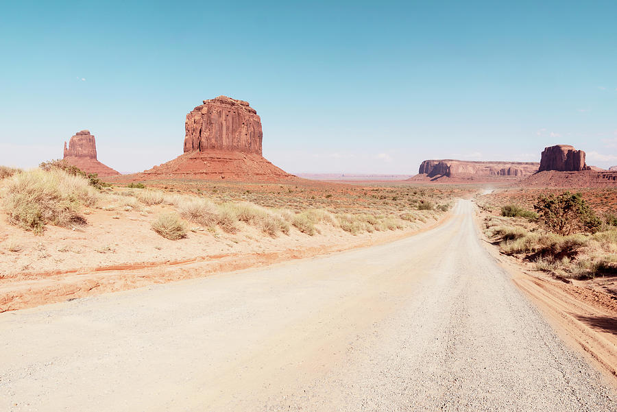 American West - Arizona Desert Road Photograph by Philippe HUGONNARD