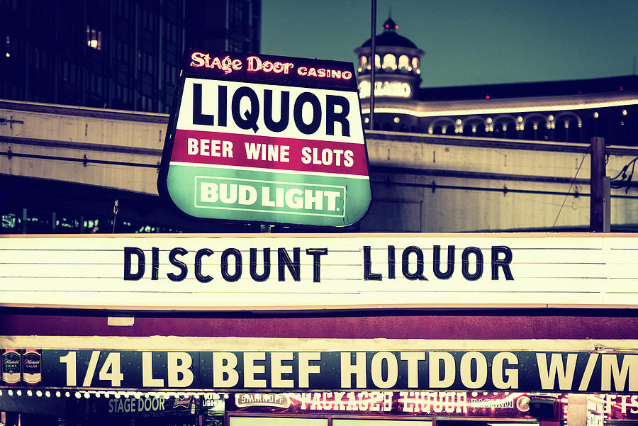 American West - Discount Liquor Photograph by Philippe HUGONNARD