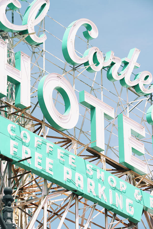 American West - Hotel Sign Photograph by Philippe HUGONNARD