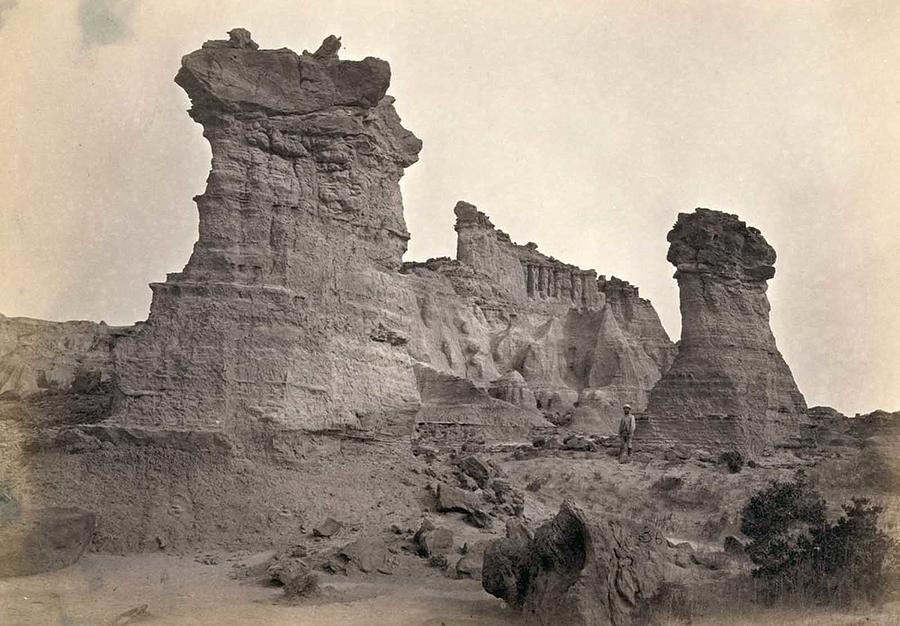 American West In Pictures 1860s 1870s  Rock Formations In The Washakie Badlands Wyoming In 1872 A Su Painting