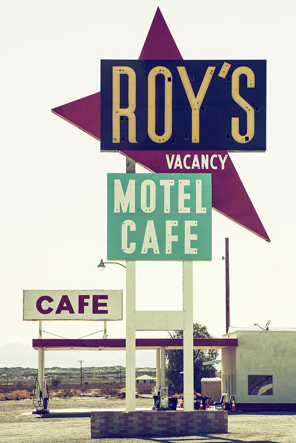 American West - Roys Motel Cafe Photograph by Philippe HUGONNARD