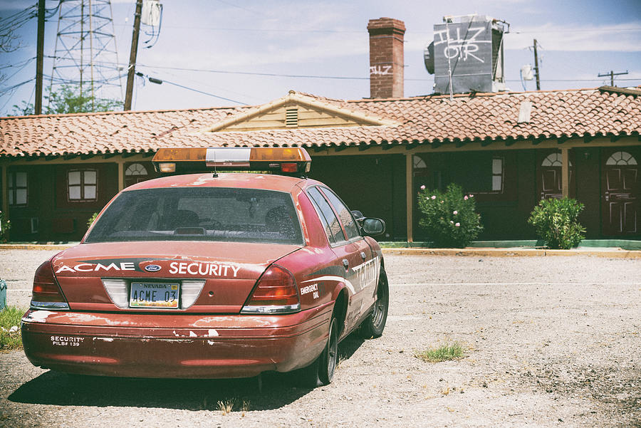 Sign Photograph - American West - Security by Philippe HUGONNARD