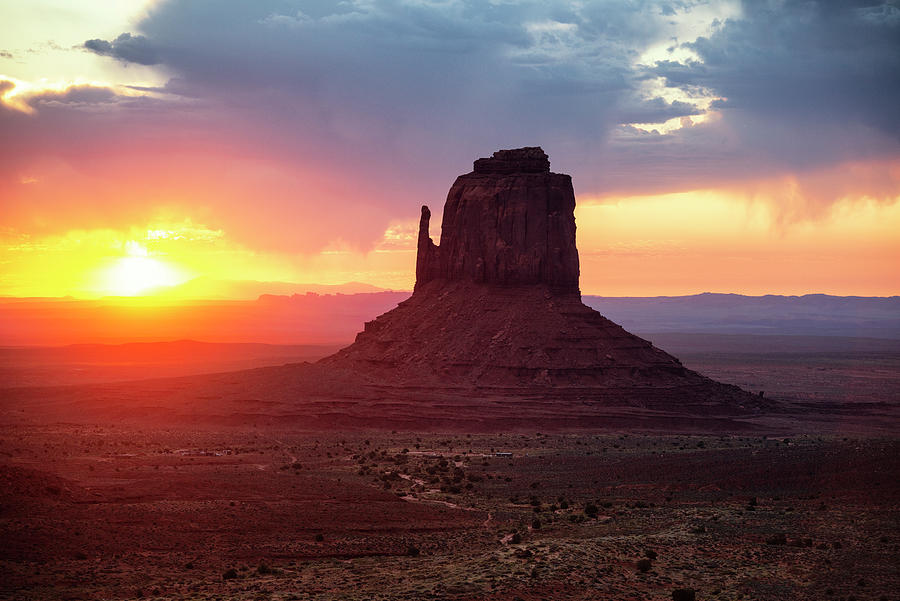 American West - Sunrise over the Monument Valley Photograph by Philippe HUGONNARD