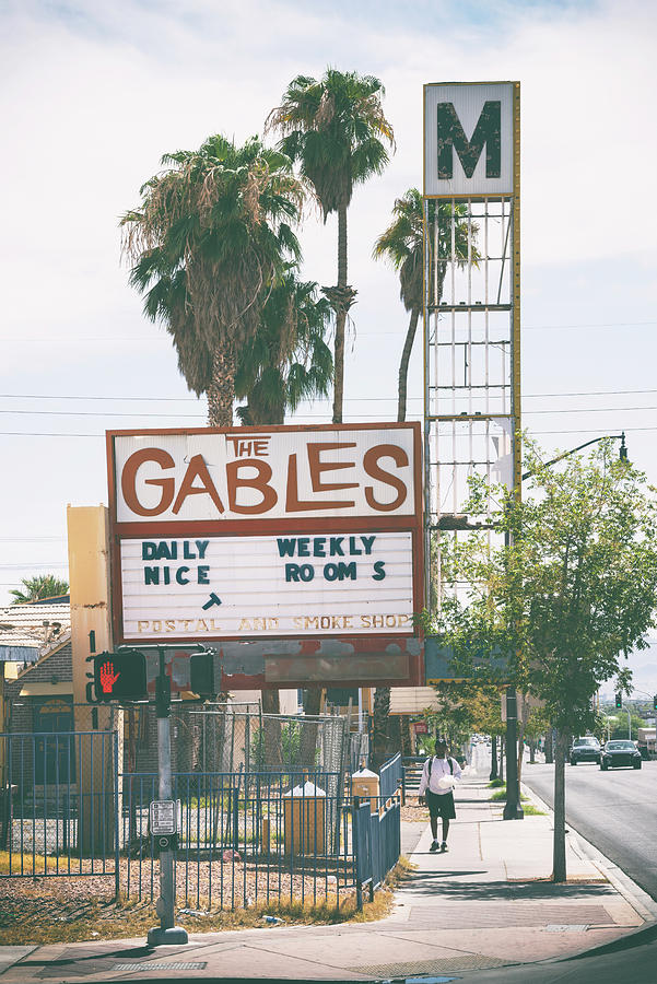 Sign Photograph - American West - The Gables by Philippe HUGONNARD