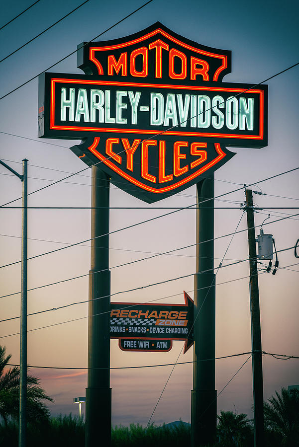 American West - Vegas Motor Cycles Photograph by Philippe HUGONNARD