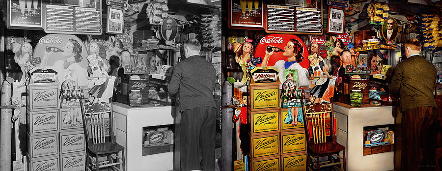 Americana - Fizzical Attraction 1942 - Side by Side Photograph by Mike Savad