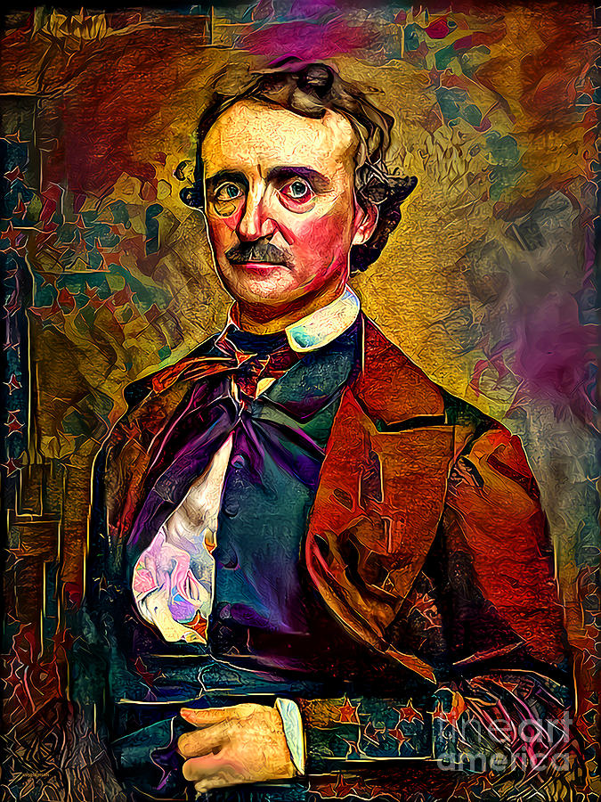 Americana Nostalgia Edgar Allan Poe 20211107 Photograph by Wingsdomain Art and Photography