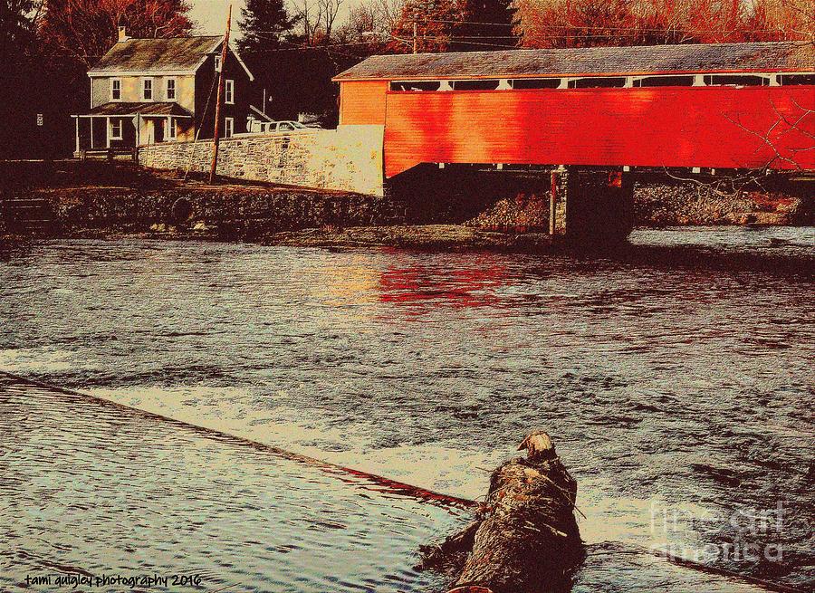 Bridge Photograph - Americana Postcard by Tami Quigley