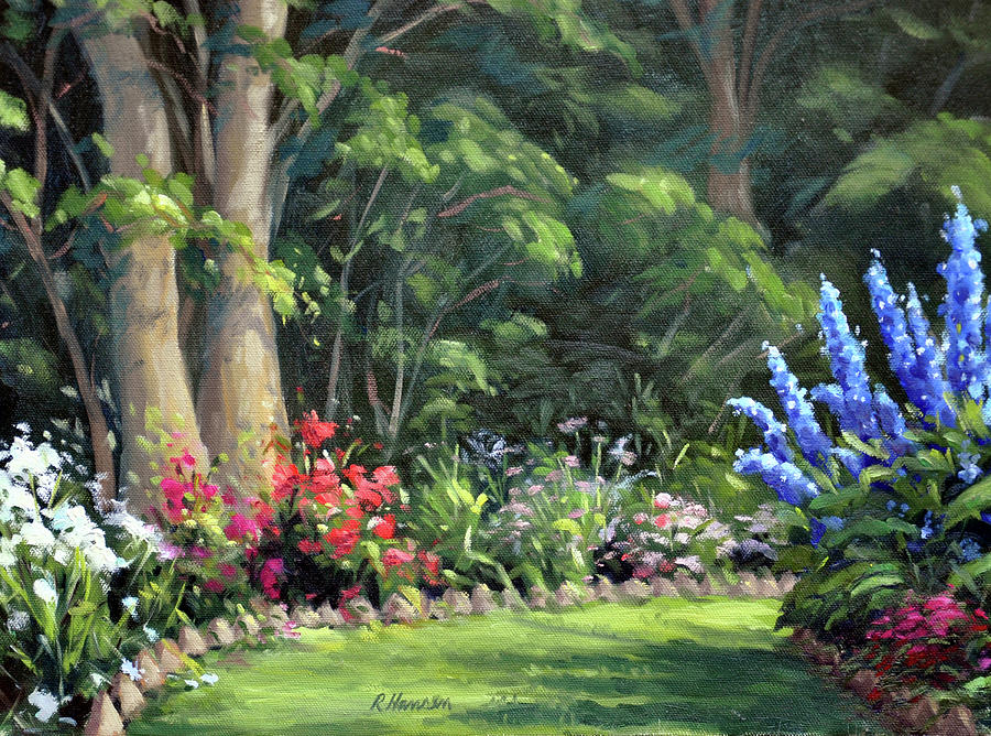 Americas Garden, the Red,White and Blue Painting by Rick Hansen