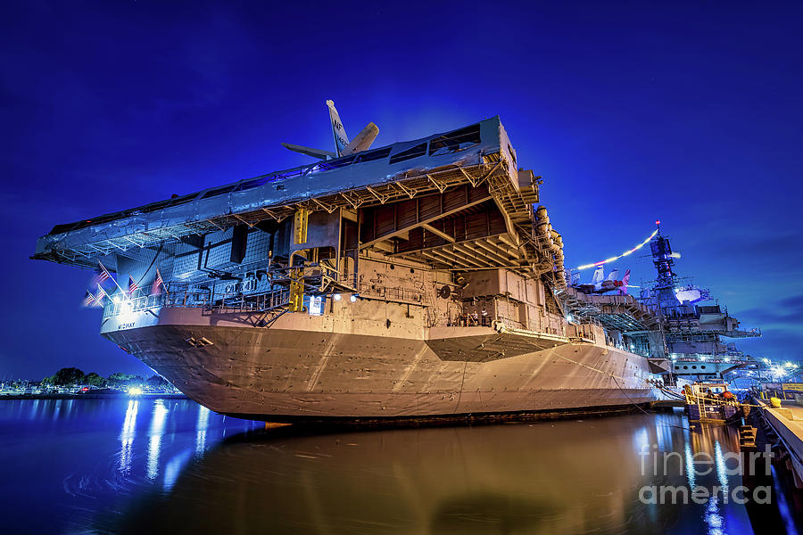Americas living symbol of freedom - USS Midway Aircraft Carrier Floating Museum Photograph by Sam Antonio