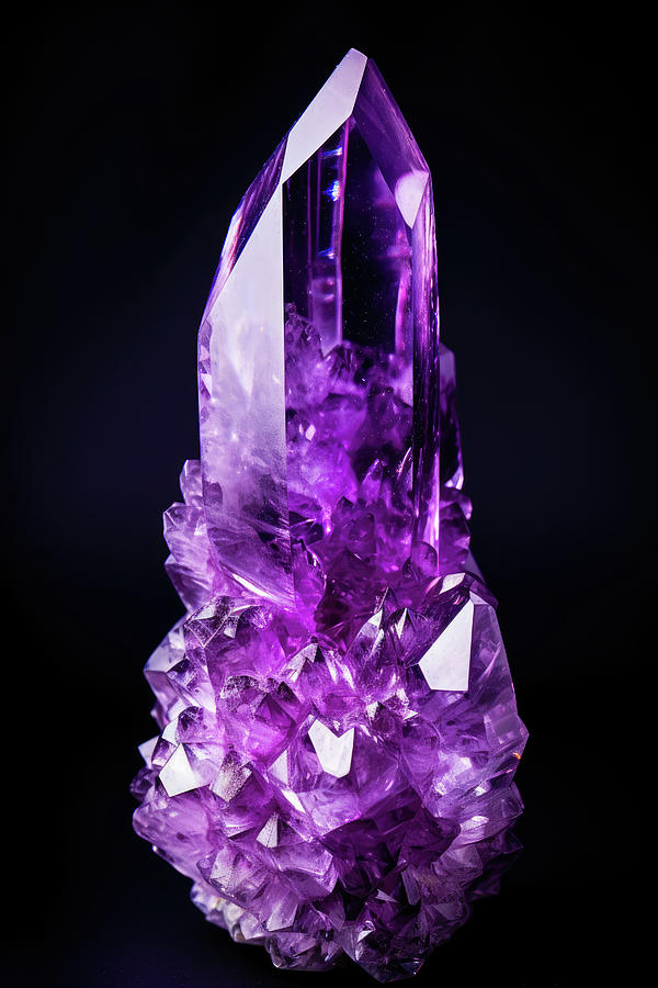 Amethyst 01 Healing Crystal Digital Art by Matthias Hauser Amethyst 01 Healing Crystal Digital Art by Matthias Hauser