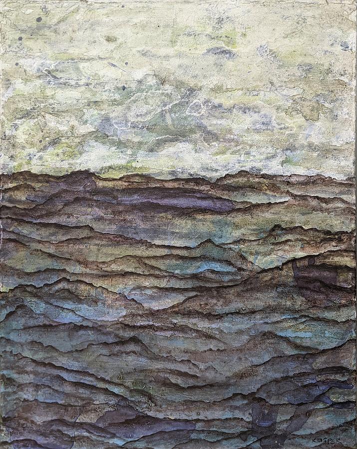 Amethyst Terrain Painting by Sarah Kasper Amethyst Terrain Painting by Sarah Kasper