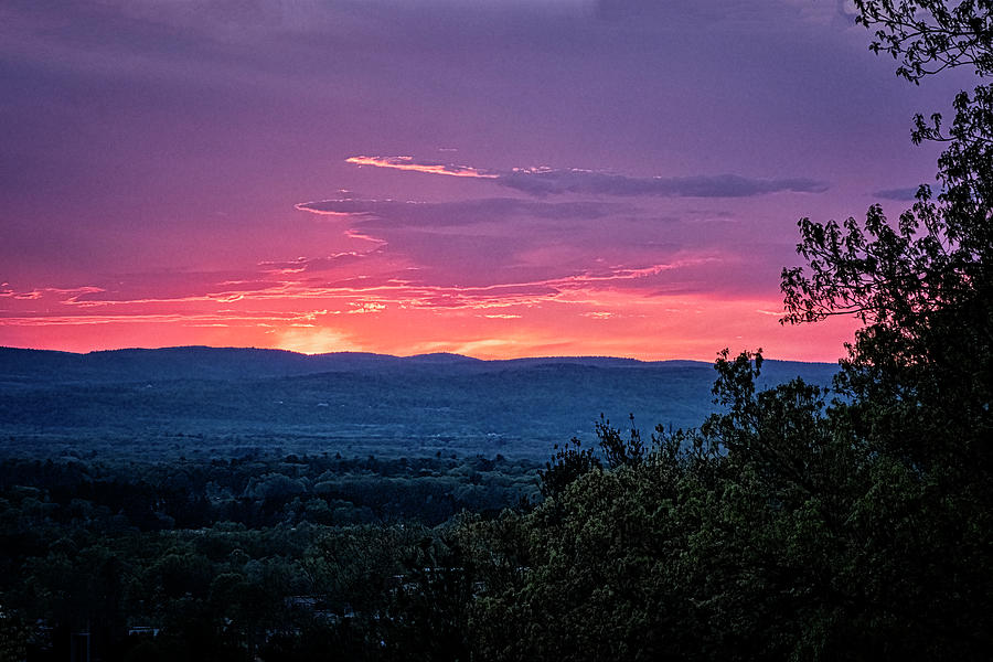 Amherst Sunset Photograph by Tom Singleton